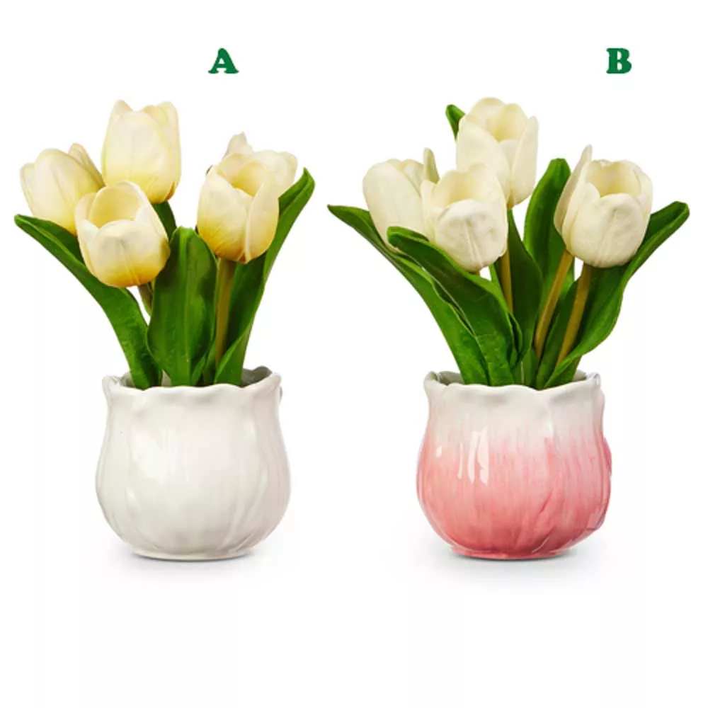 Raz, Real Touch Potted Tulips, Assorted & Sold Separately