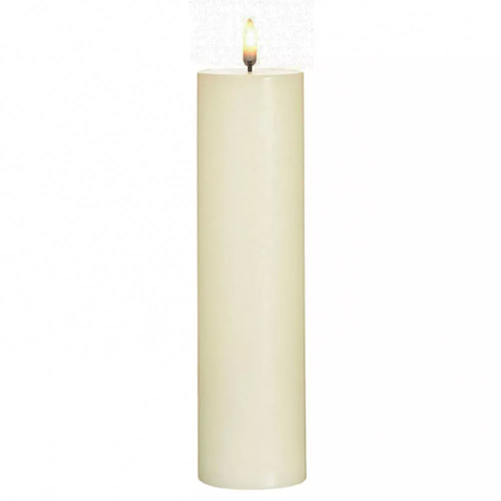 Raz, Uyuni Candle, Ivory Pillar Candle, 2.25"X9.75"