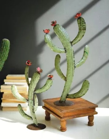 Recycled Iron Cacti
