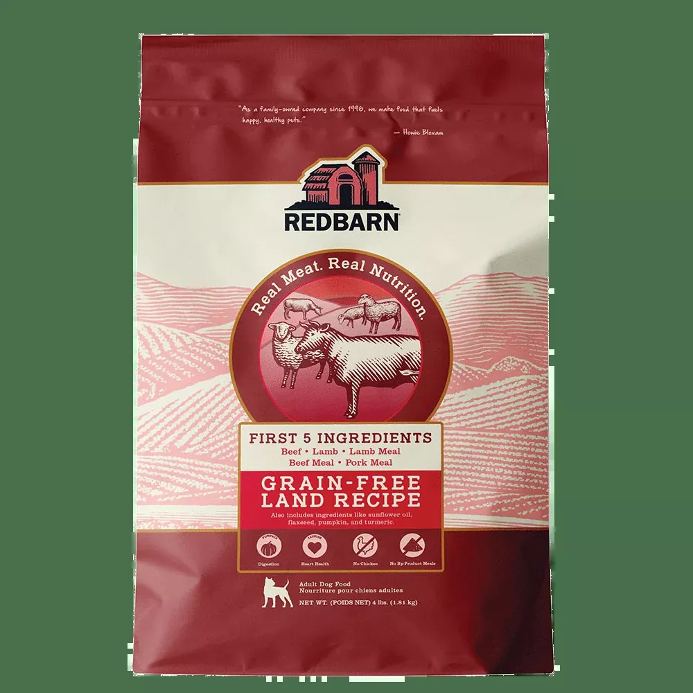 Red Barn Grain-Free Land Recipe Dog Food, Beef/Lamb 4 lb