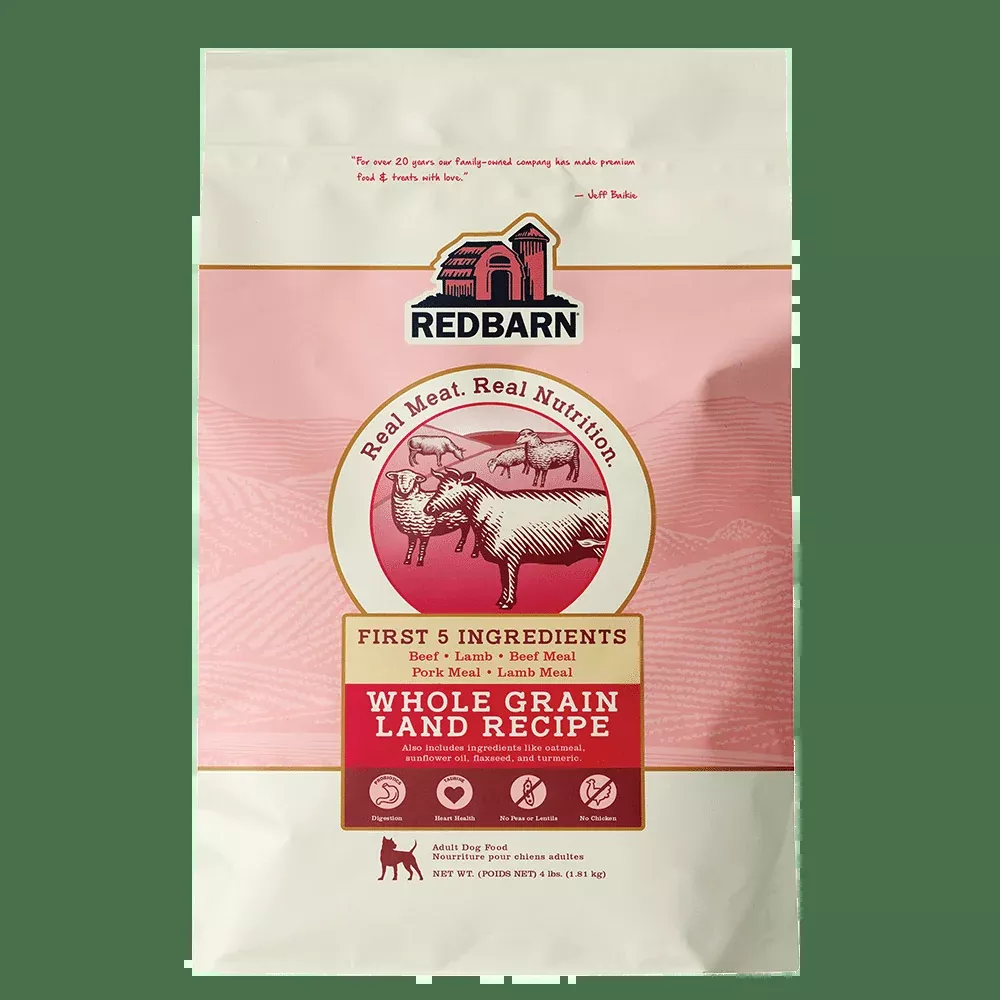 Red Barn Whole Grain Land Recipe Dog Food, Beef/Lamb 4 lb