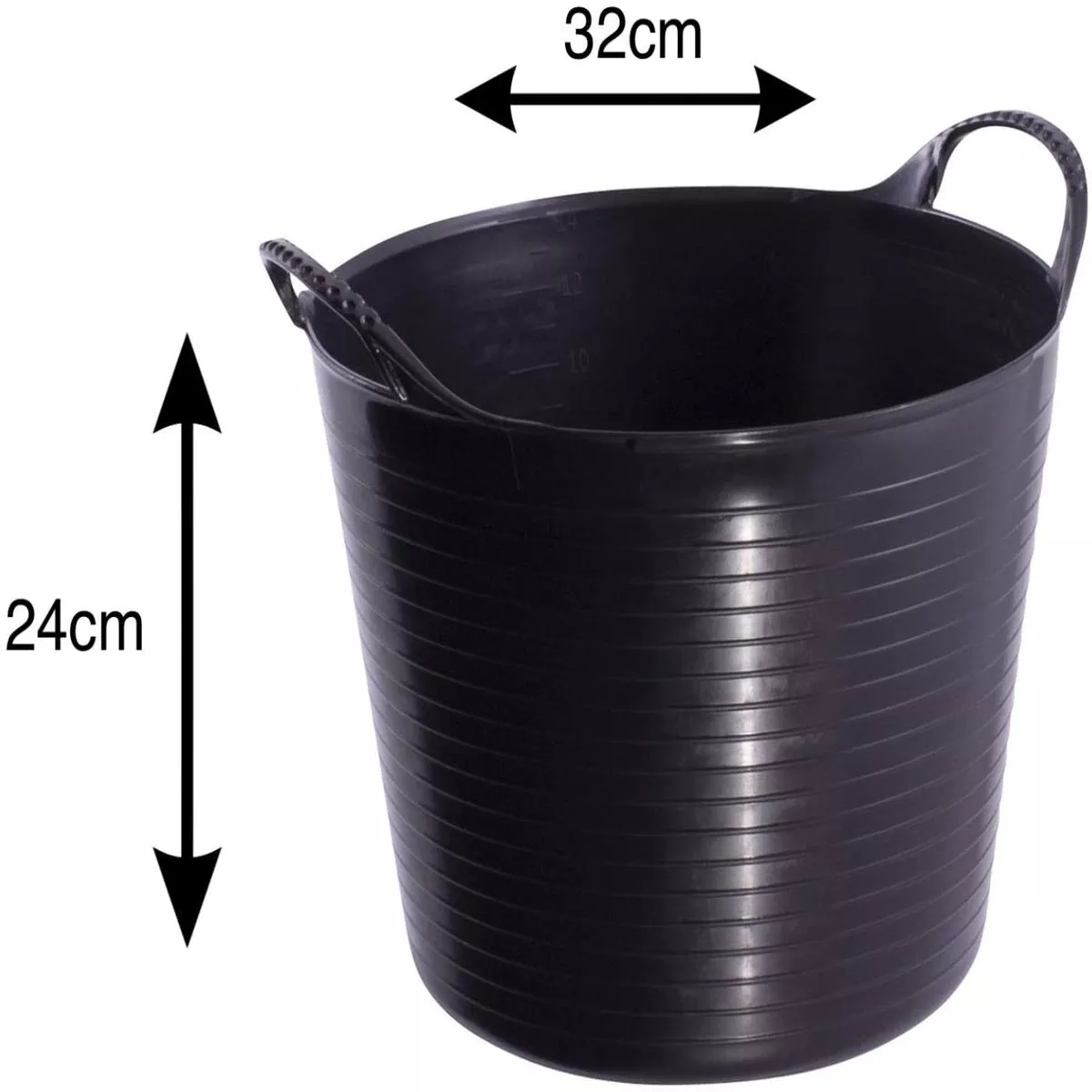 Red Gorilla {Tubtrug} Black Recycled Tub Small 14 Litre – 10 {Great Value}