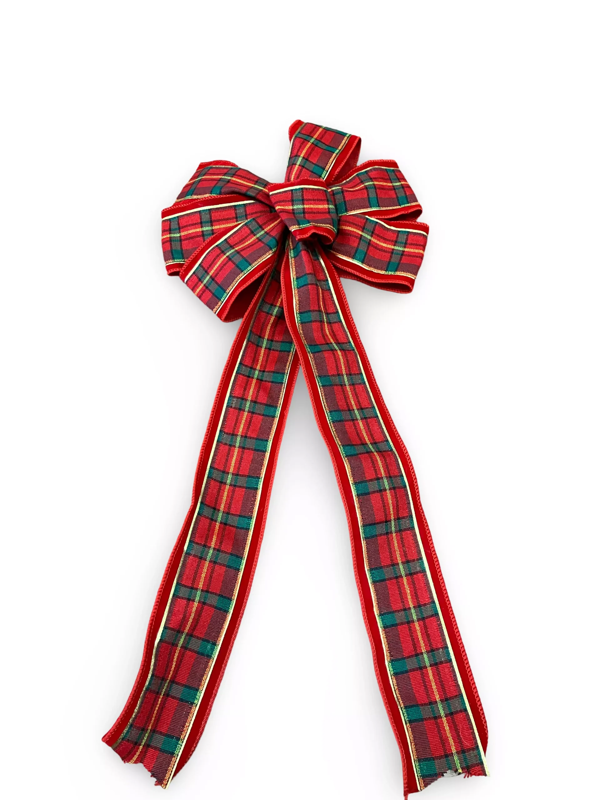 Red Plaid Bow