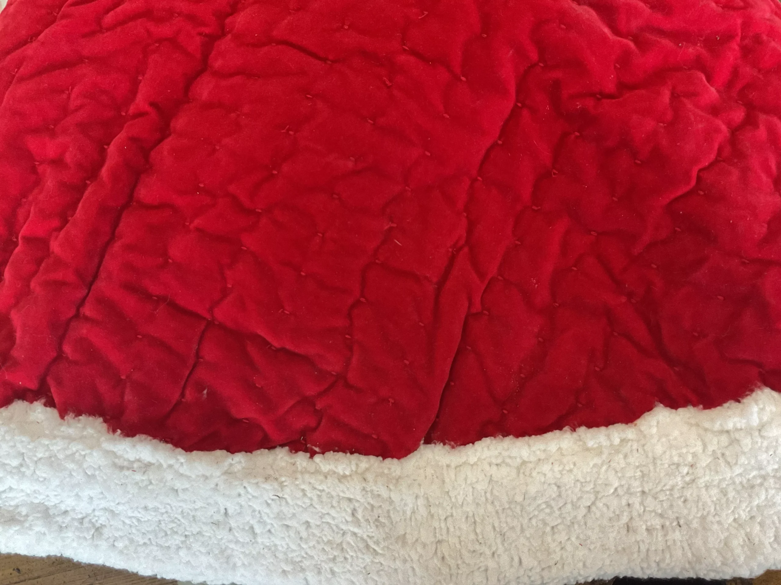 Red Wool Tree Skirt