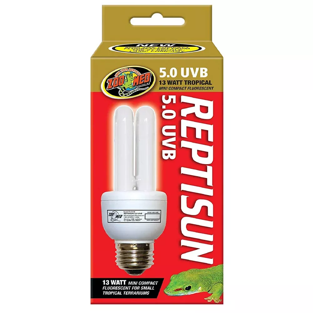 ReptiSun 5.0 Mini Compact Fluorescent Bulb, 13 Watt