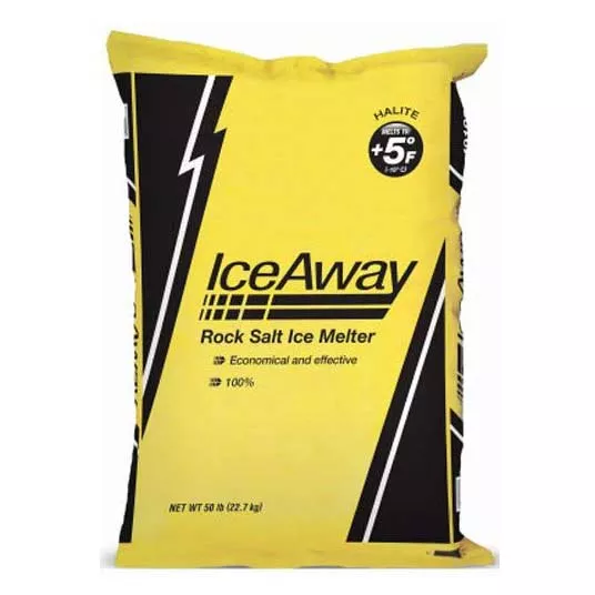 Rock Salt Ice Melter, 50 LB