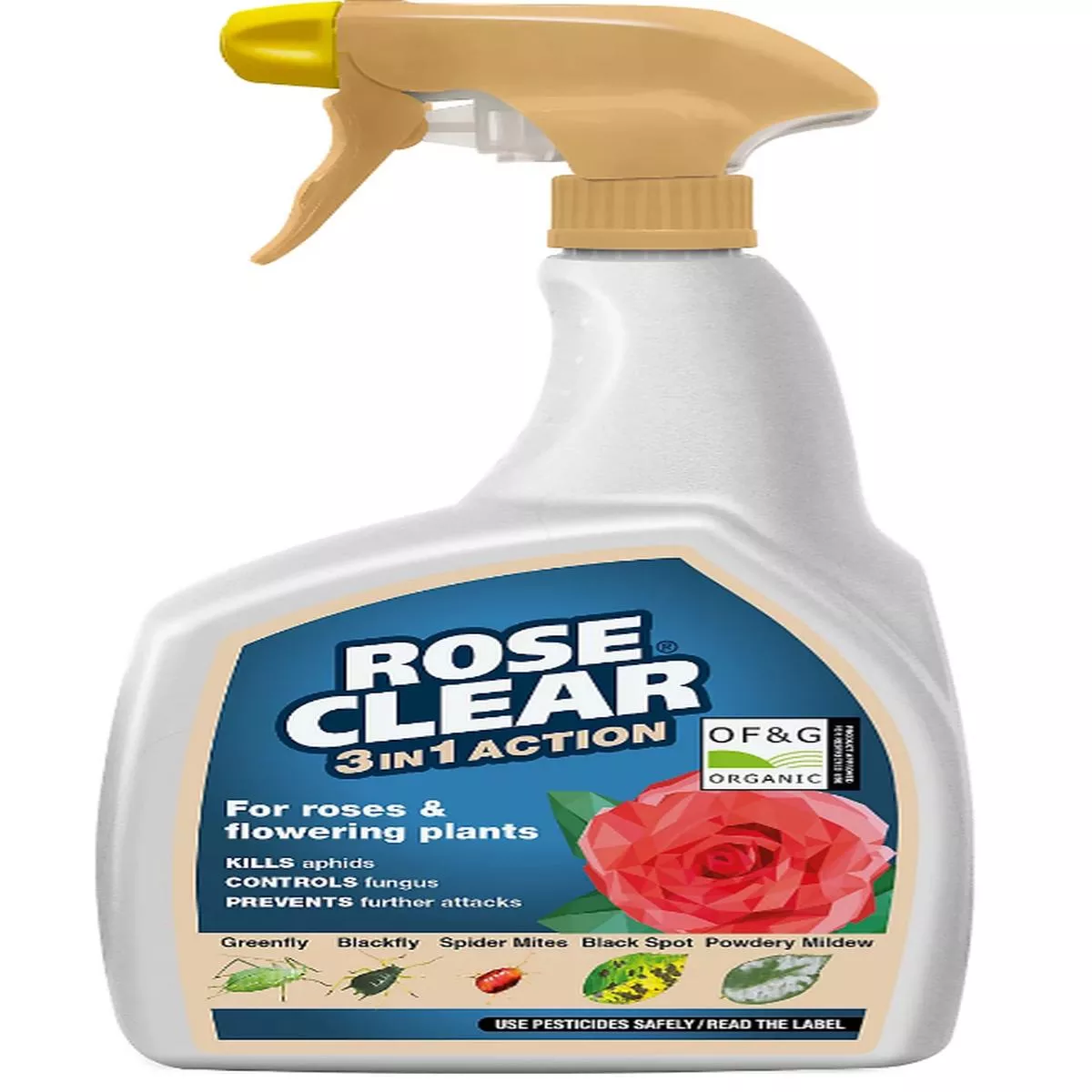 ROSECLEAR 3 in 1 Ready to Use,800 ml