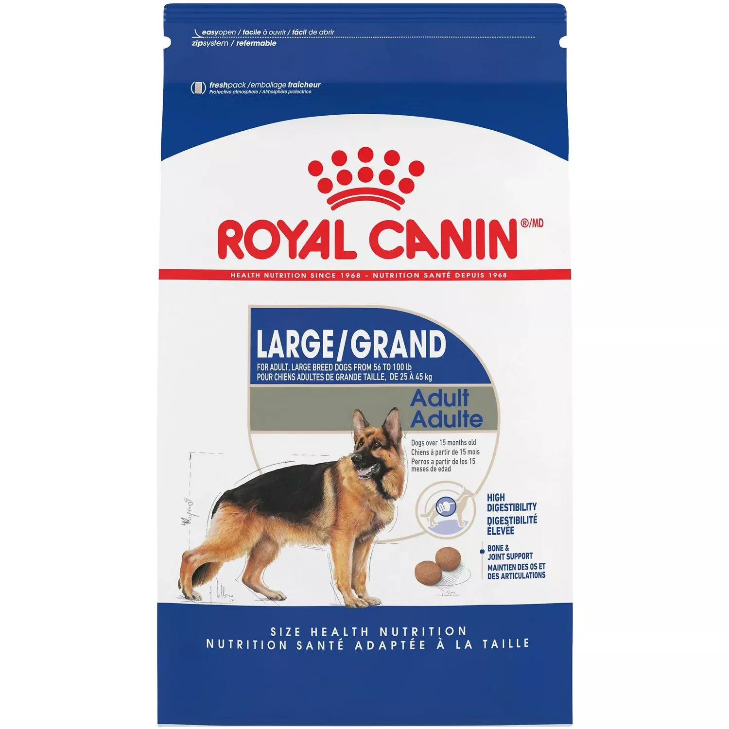 Royal Canin Large Adult Dog Food, 35 LB