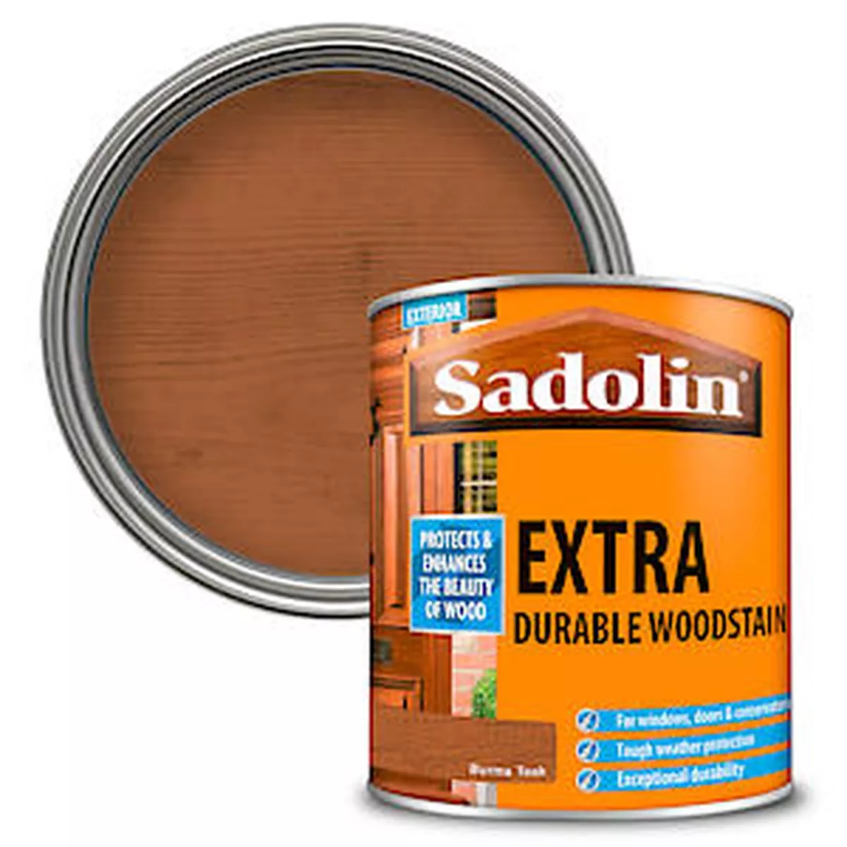 Sadolin Extra Durable Woodstain 1Lt – Burma Teak