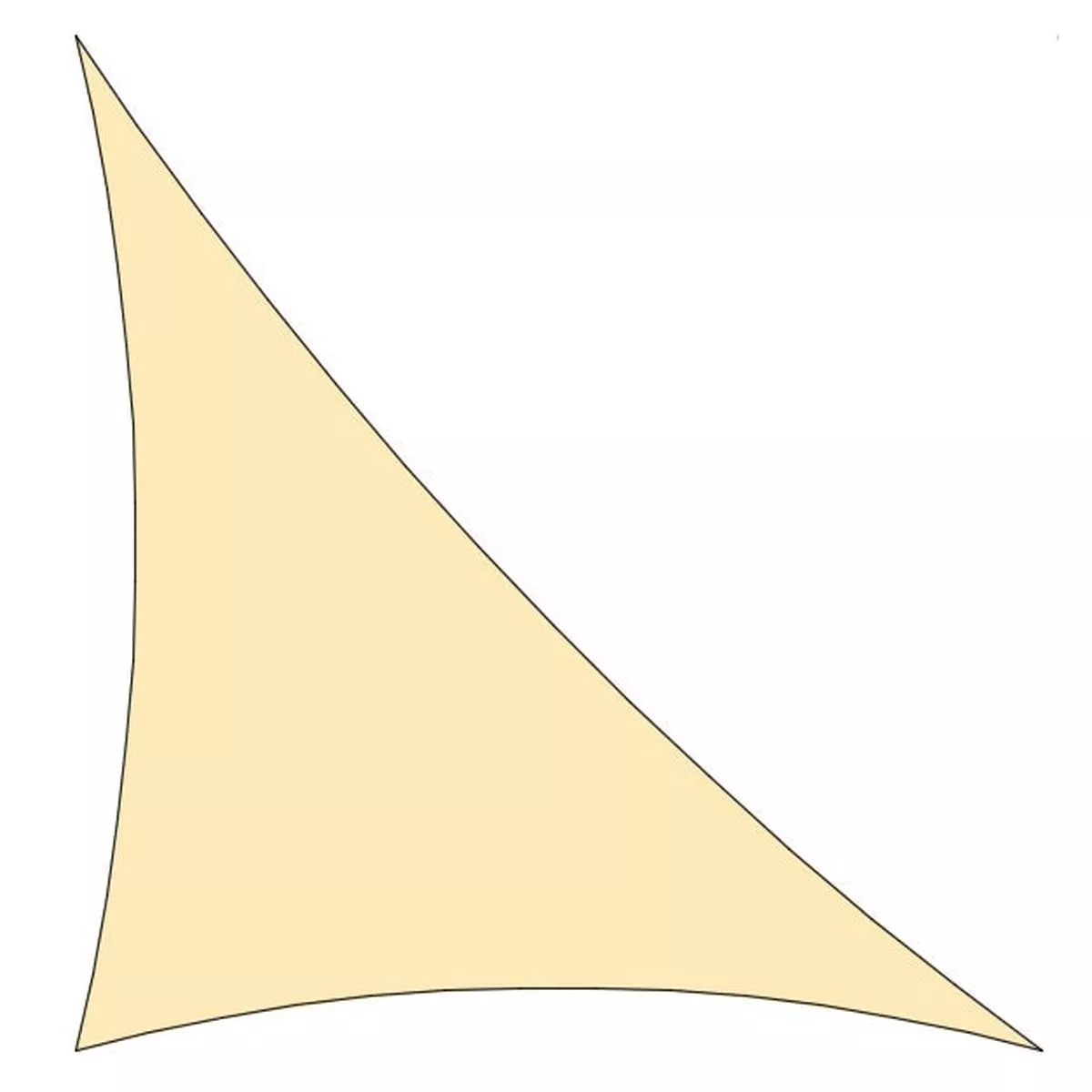 Shade Sail Right Triangle Shape
