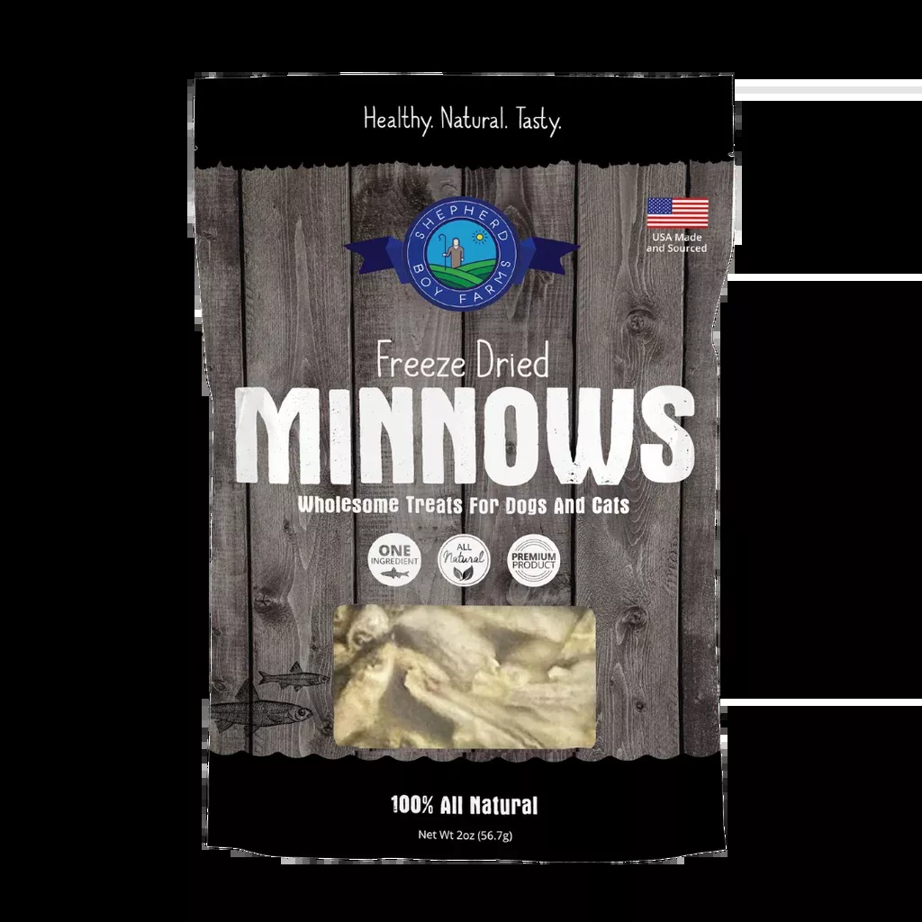 Shepherd Boy Freeze Dried Minnows, 2 oz.