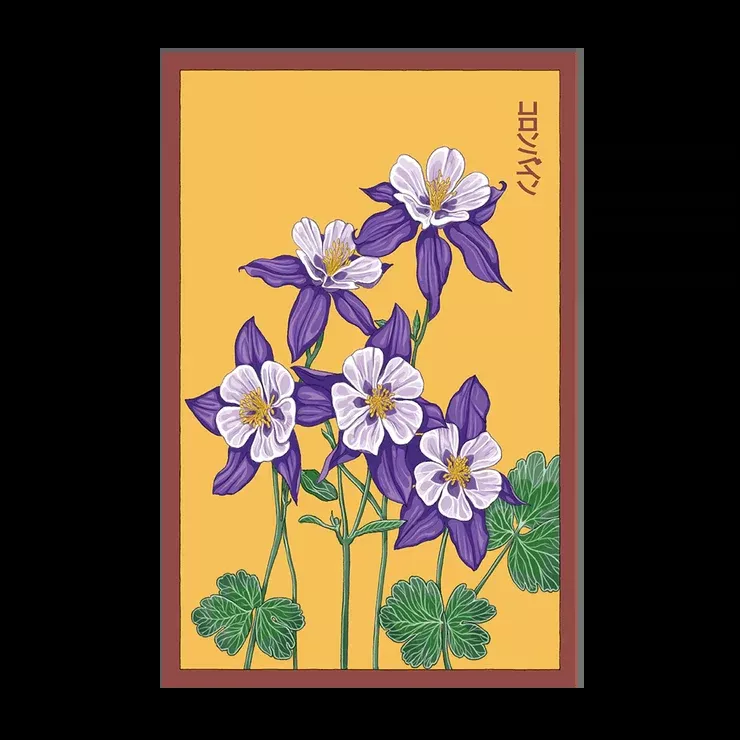 Shido Columbine Flower Seed Packet