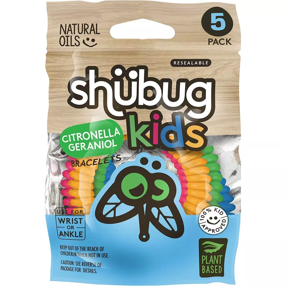 Shubug Kids Coil Bracelets Insect Repellent - 5pk