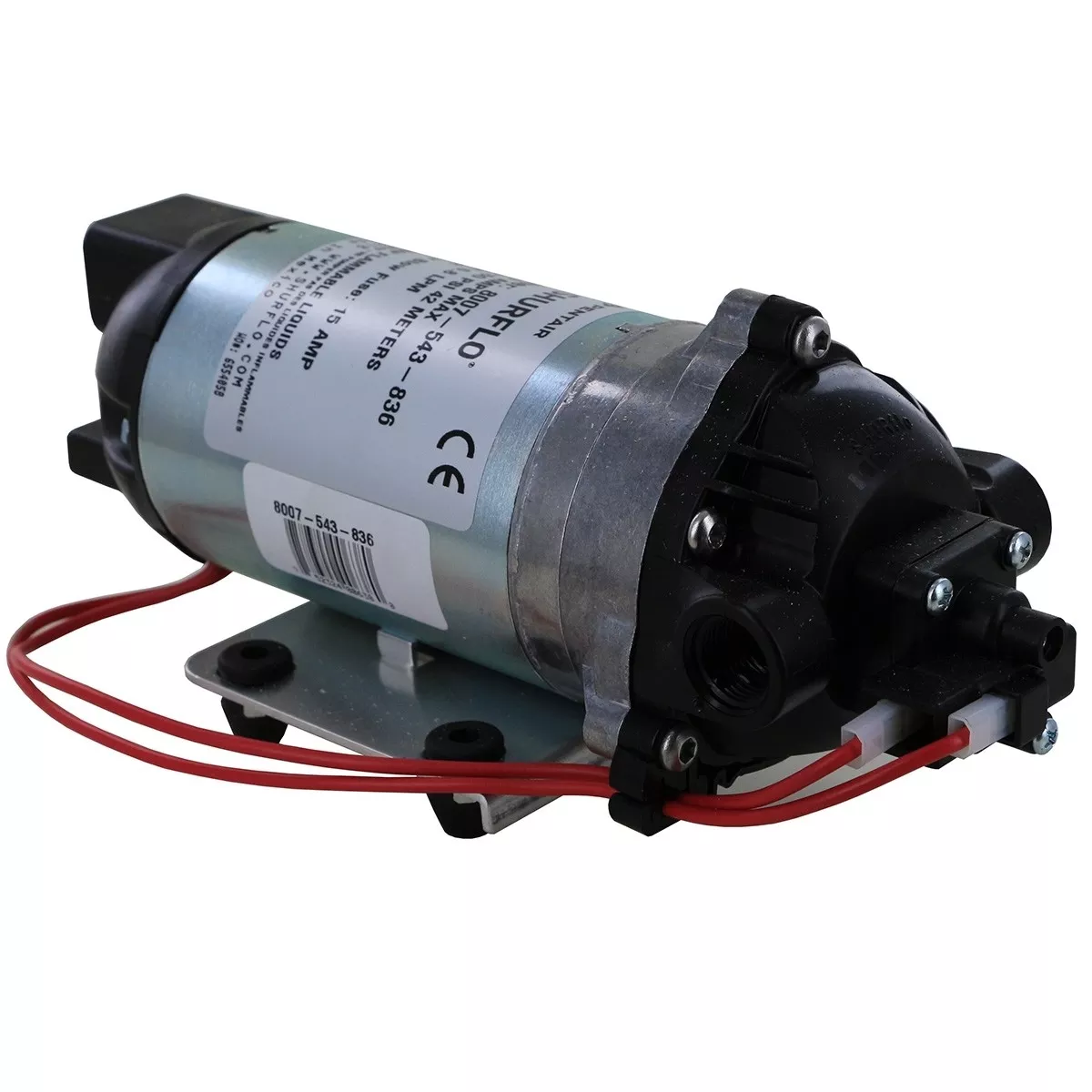 Shurflo 8007-543-836 Demand Diaphragm Pump with Electrical Package - 12 VDC