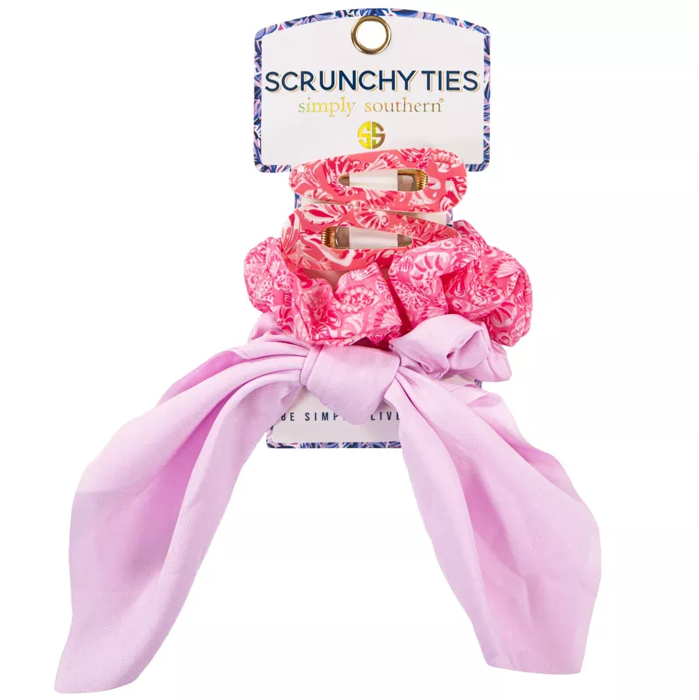 Simply Southern, Scrunchy Tie Set, Shells
