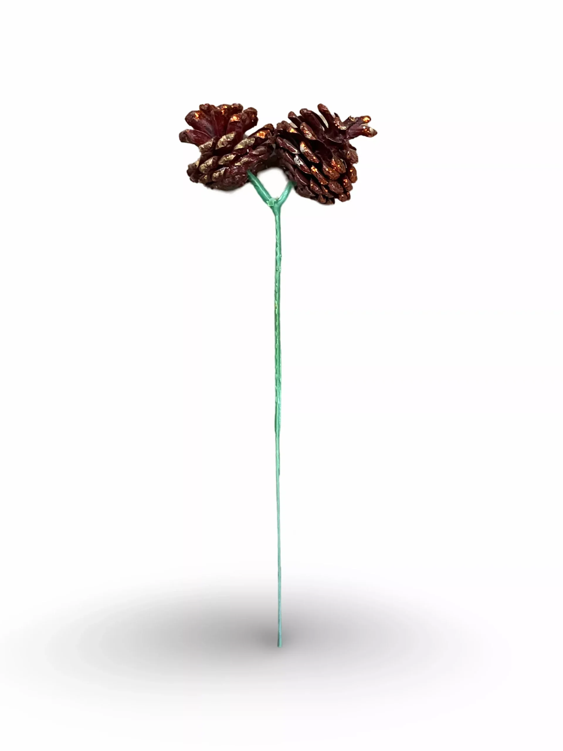 Small Glitter Pine Cones on Stick