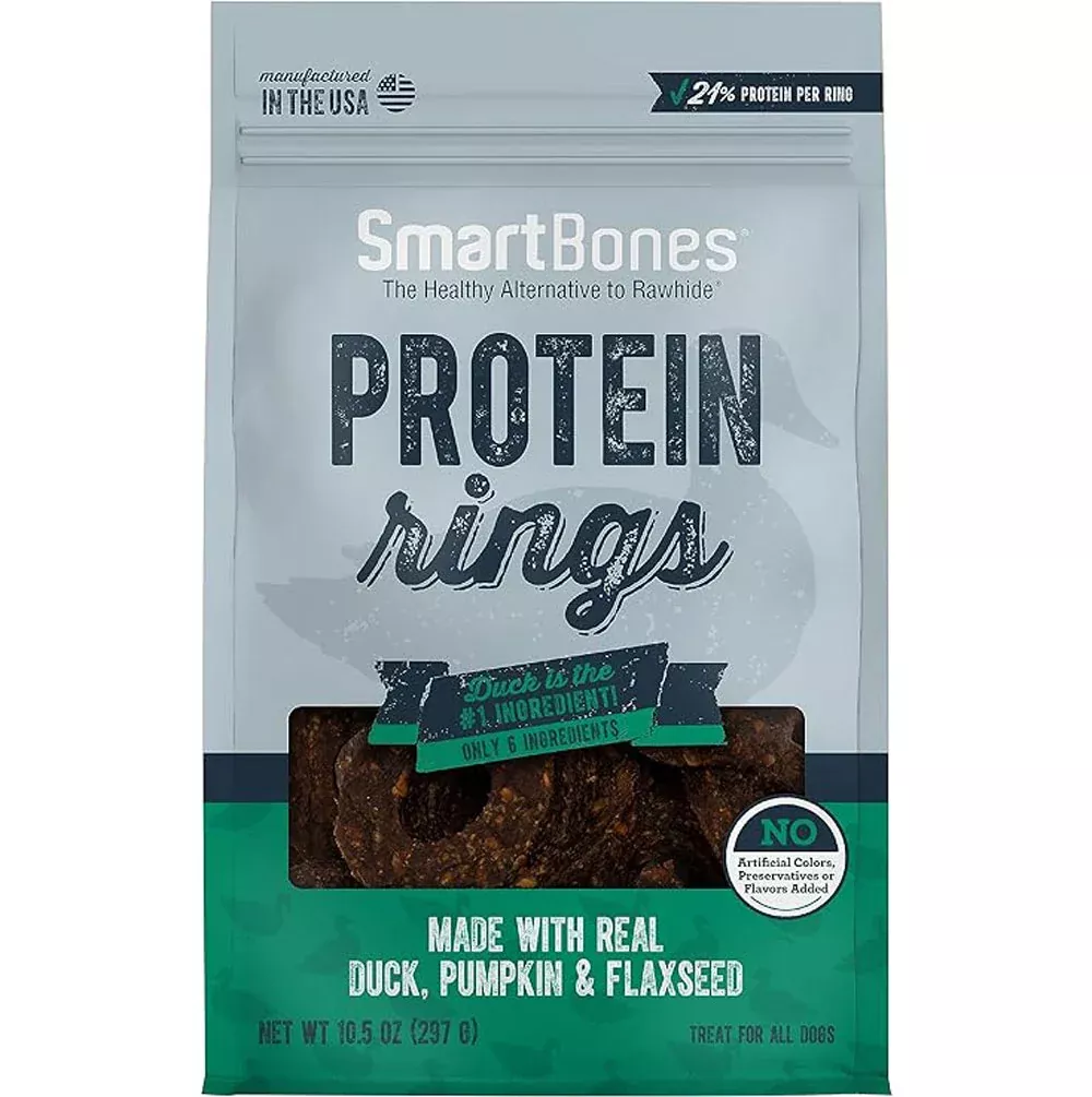 Smartbones, Duck, Pumpkin, & Flaxseed Protein Rings, 10.5 oz.