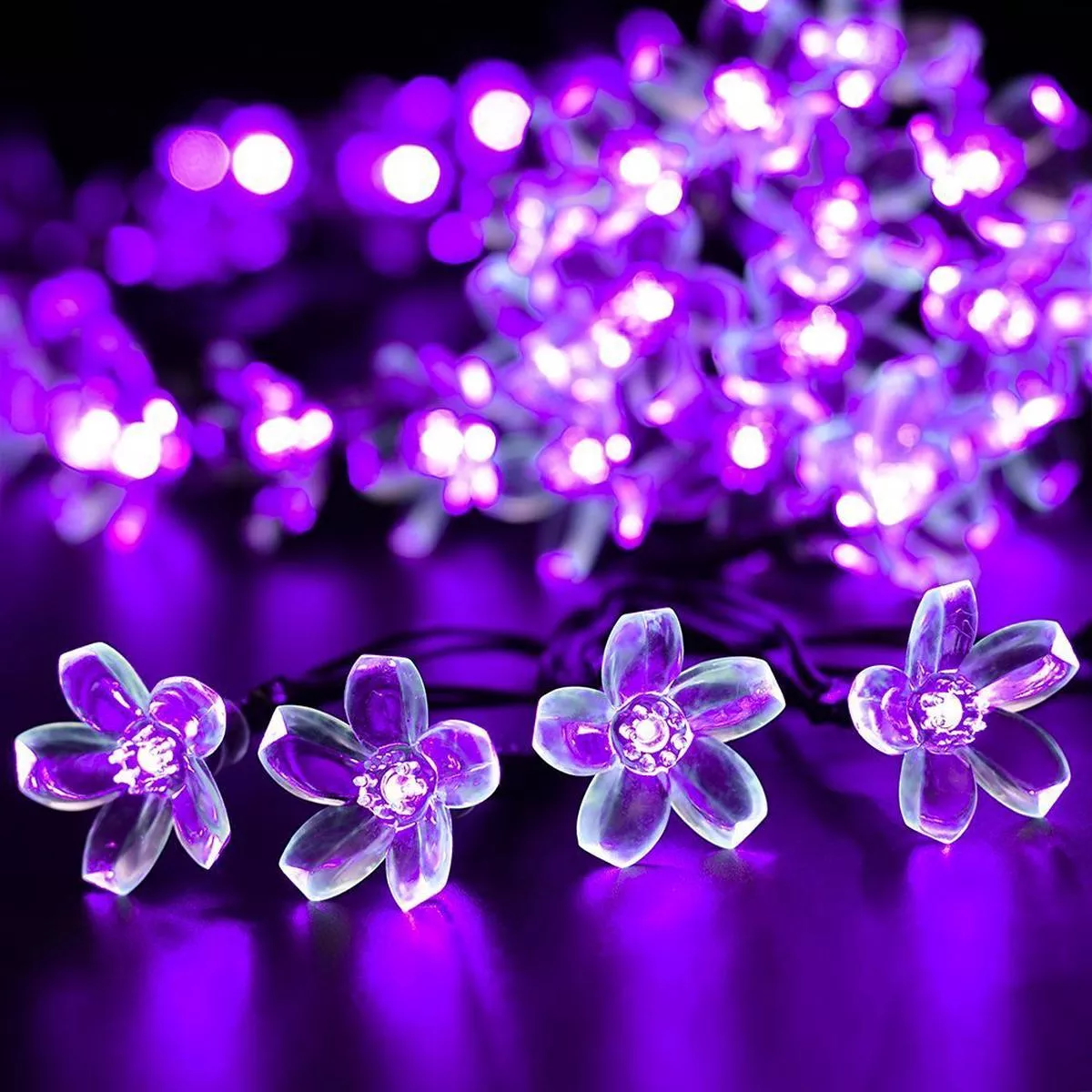 Solar Fairy Blossom Flower Light – Purple