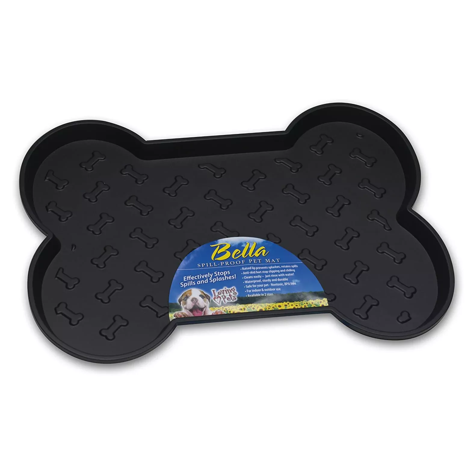 Spill Proof Mat, Large, Black