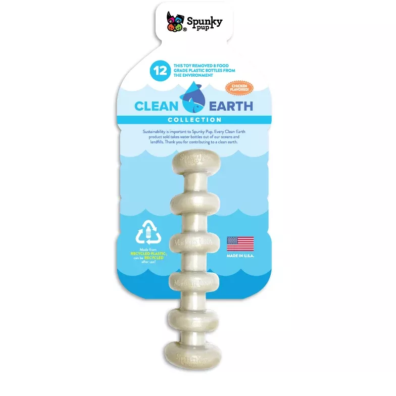 Spunky Pup Clean Earth Recycled Stick Dog Toy, 6.5"