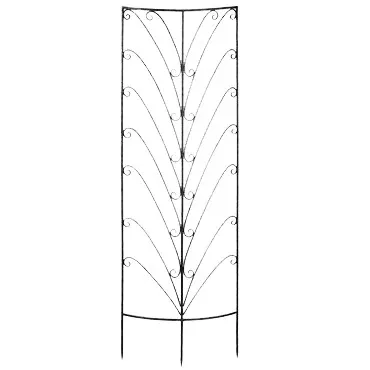 Starburst Curved Trellis, Black