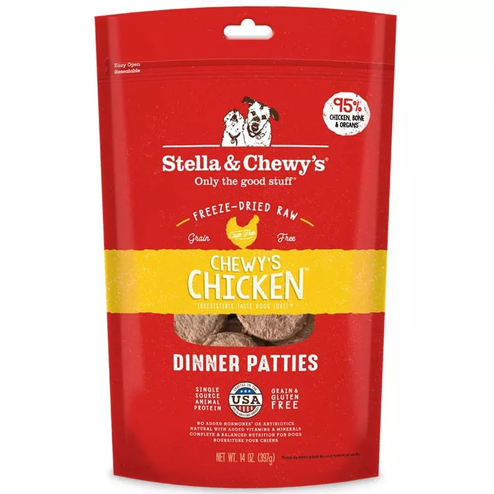 Stella & Chewy's Freeze-Dried Raw Chewy's Chicken Dinner Patties, 14 oz.