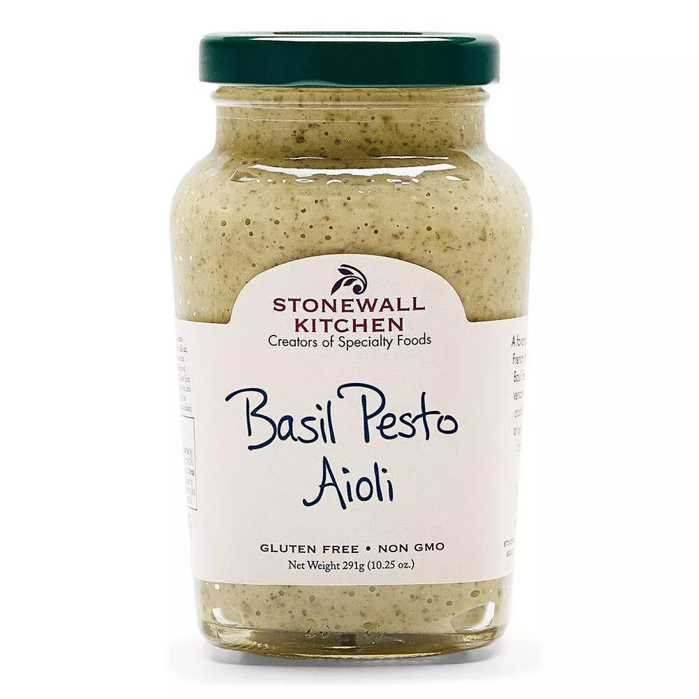 Stonewall Kitchen Basil Pesto Aioli10.25 oz Jar 111314 DISCOSVF