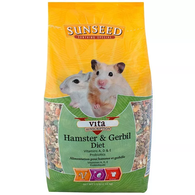 Sunseed Vita Sunscription Hamster & Gerbil Diet, 2.5 lb