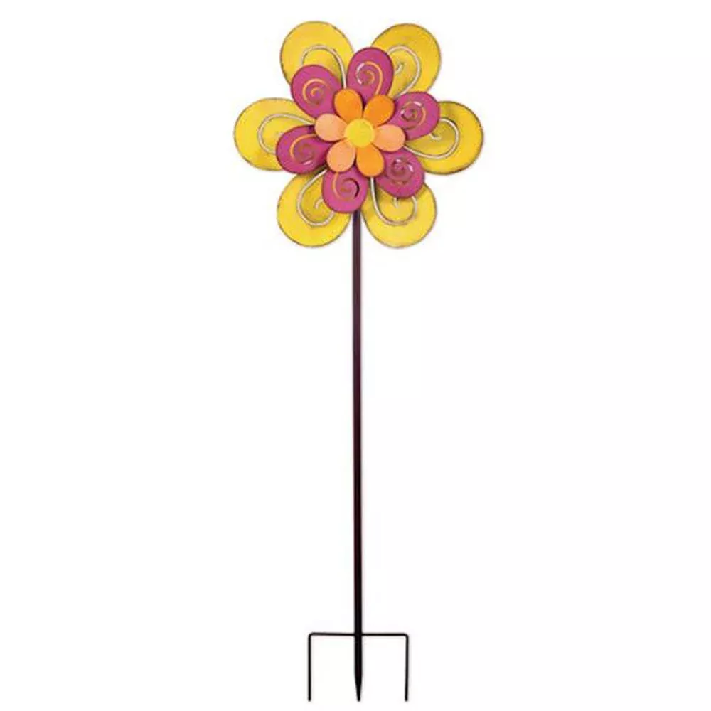 Sunset Vista, Flower Spinner, Yellow, 55"