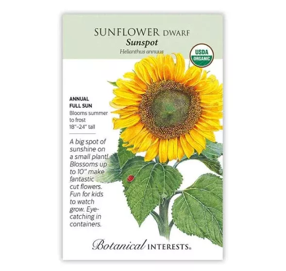 Sunspot Dwarf Sunflower Seeds