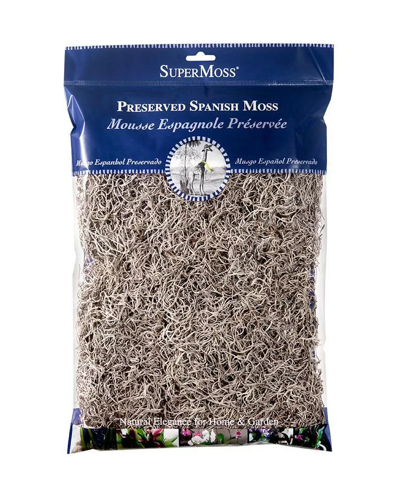 SuperMoss Spanish Moss Preserved Natural Bagged 8oz 26914 80230016