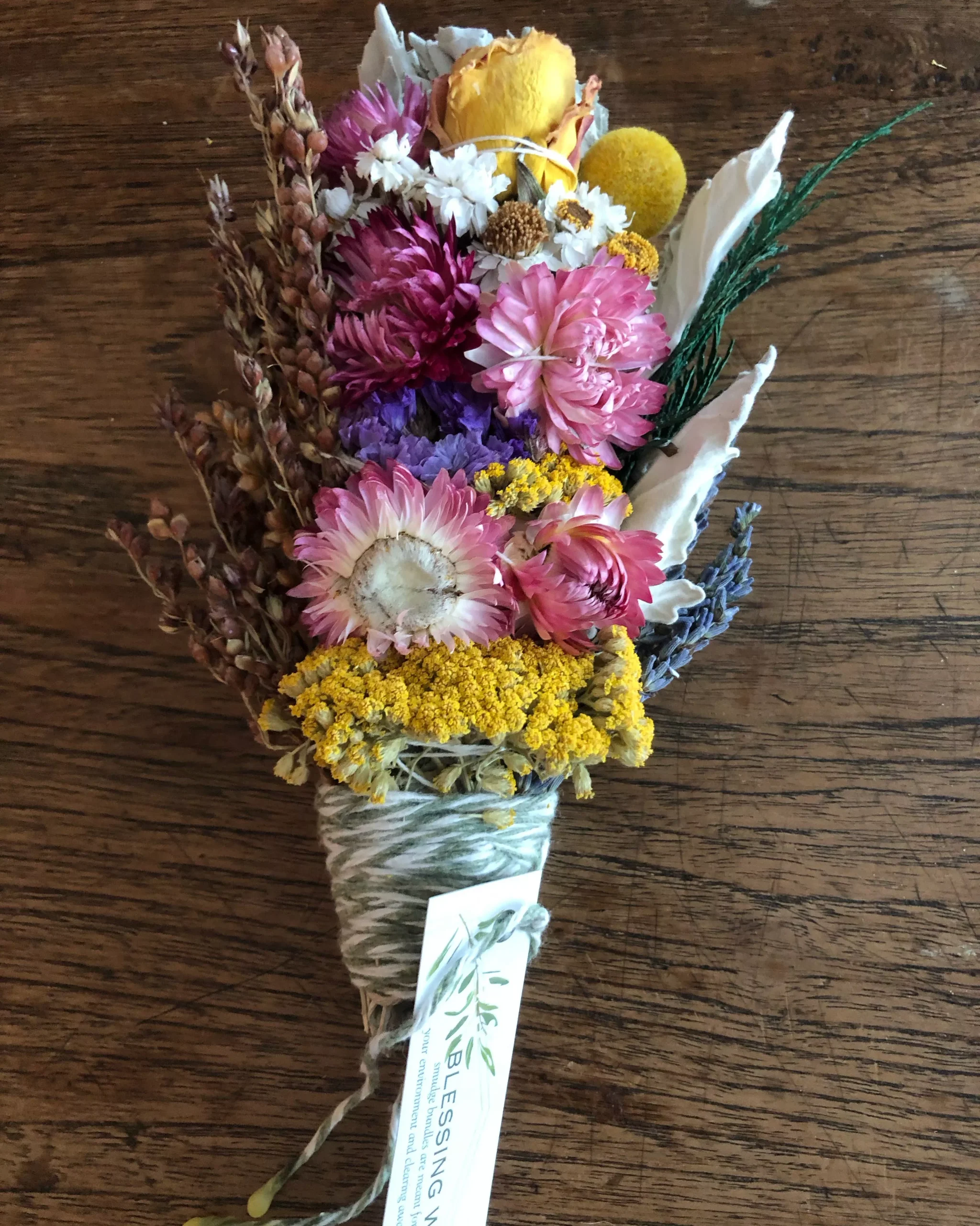 Sustainable In the Rough Smudge Organic Sage & Floral Wands
