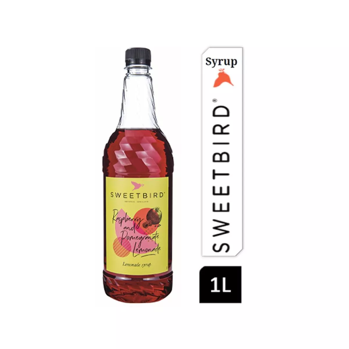 Sweetbird Raspberry & Pomegranate Lemonade Syrup 1litre (Plastic) – 1