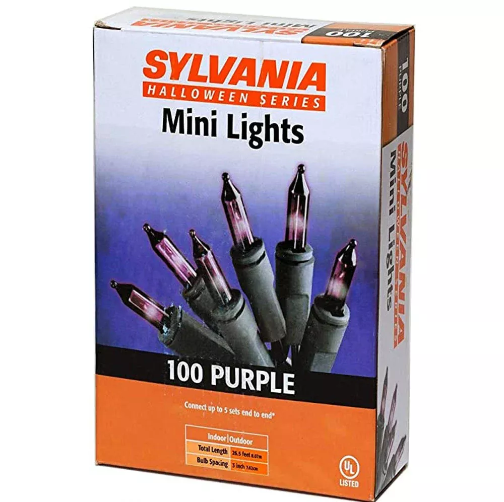 Sylvania, 100 light Purple Halloween Set