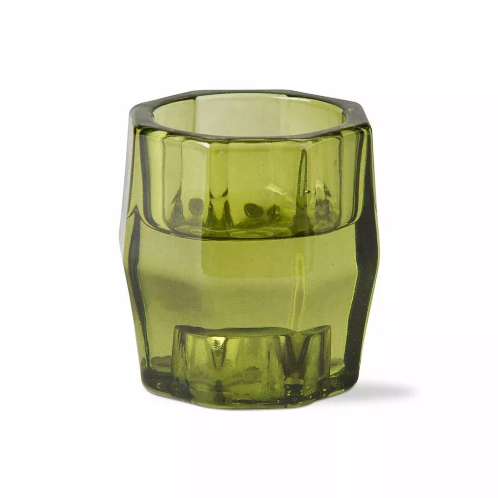 Tag Candles, Green Gem Reversable Holder