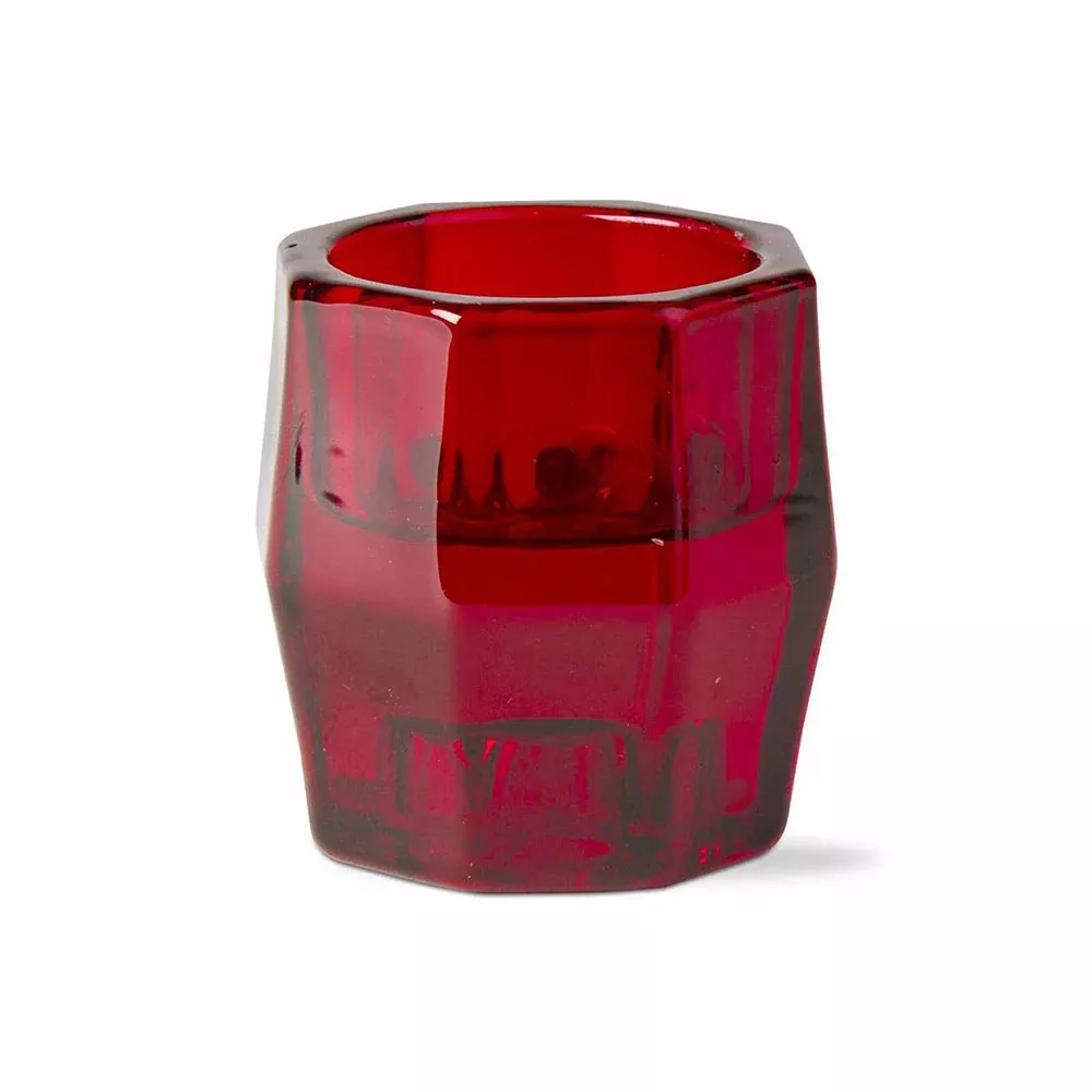 Tag Candles, Red Gem Reversable Holder
