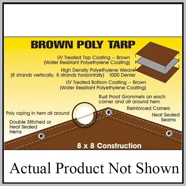 Tarp Brown Blue 12' x 16'