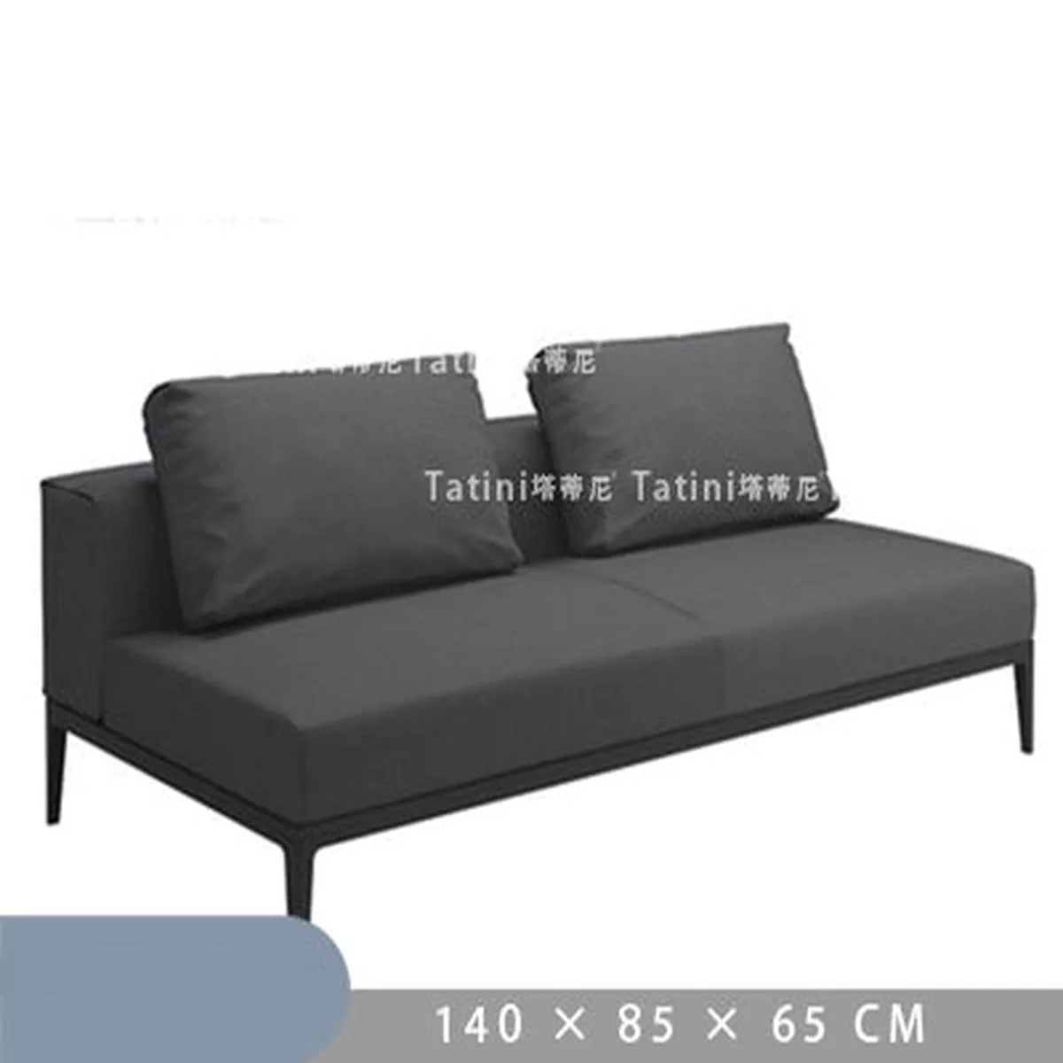 Teak Sofa and Coffee Table Set – Combination | Armless Double (140*85 * h65)