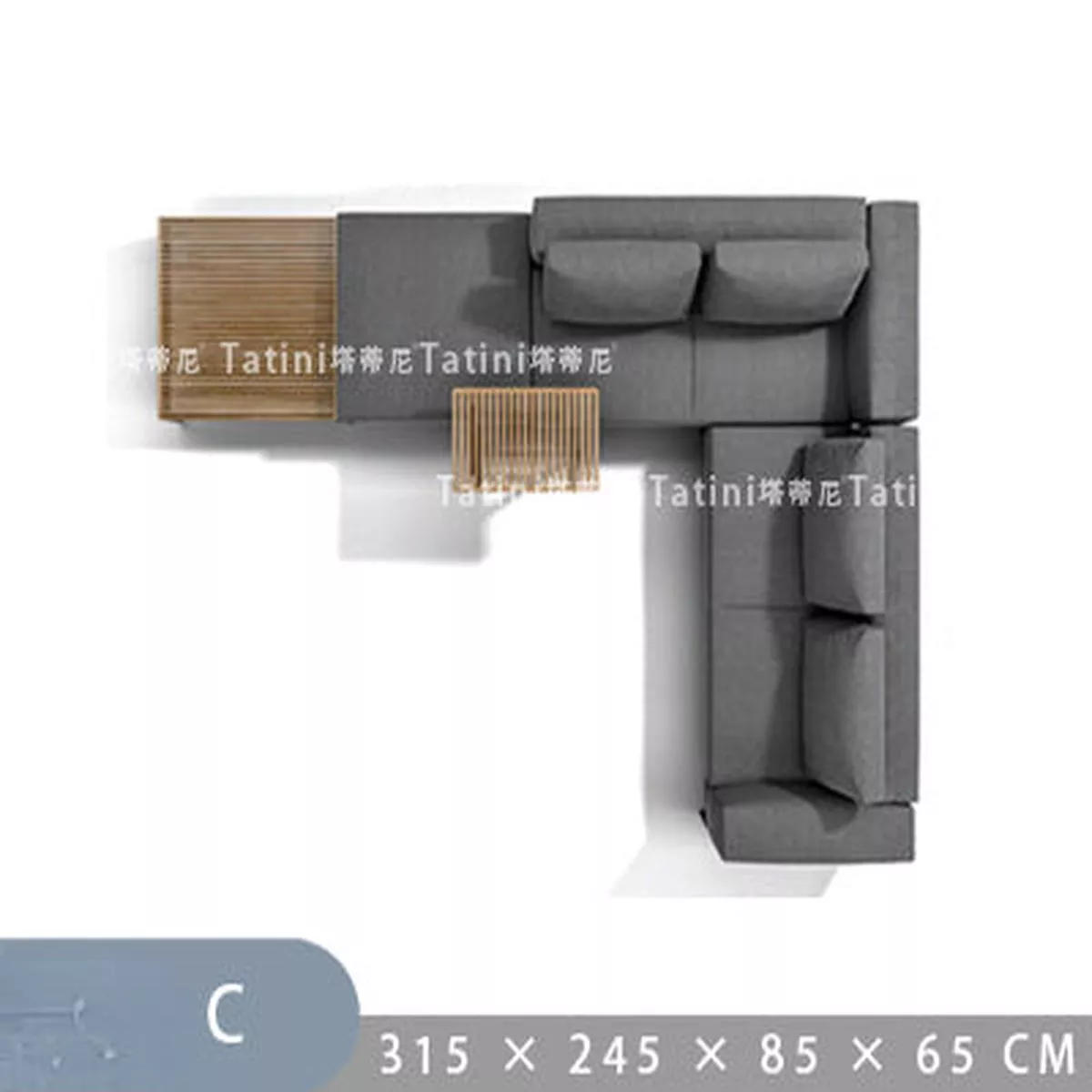 Teak Sofa and Coffee Table Set – Combination | Combination C(315*245*85 * H65CM)
