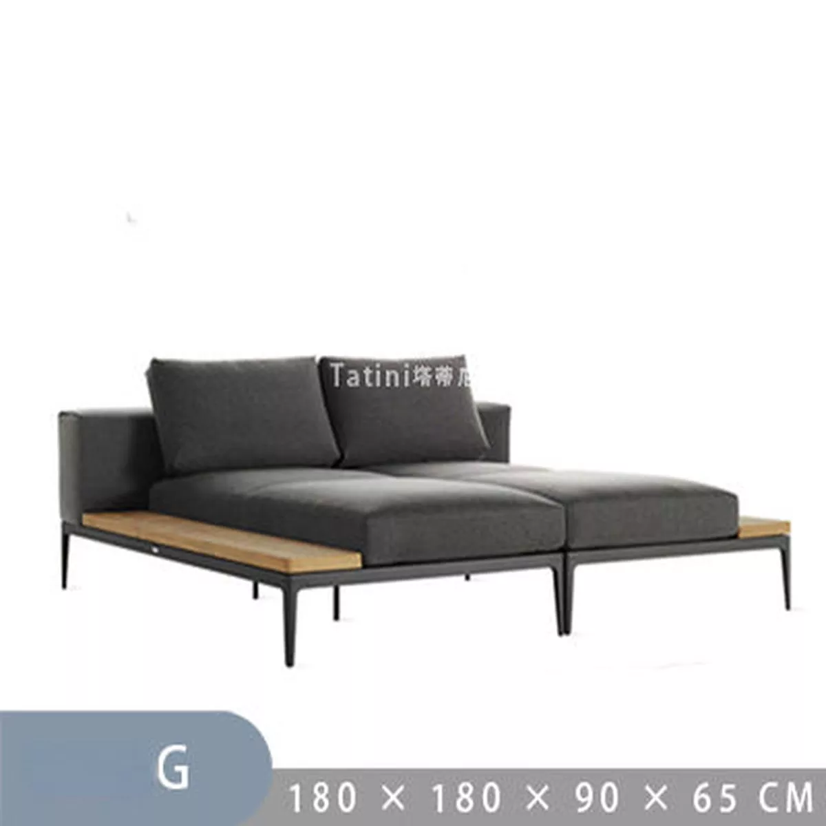 Teak Sofa and Coffee Table Set – Combination | Combination G(180*180*90 * H65CM)