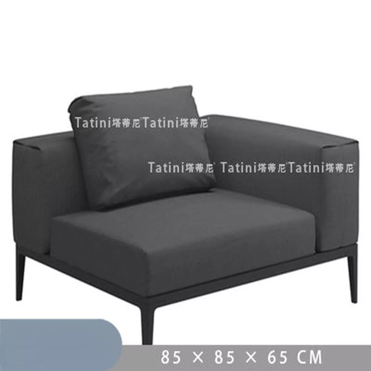 Teak Sofa and Coffee Table Set – Combination | Single corner (85*85 * h65)