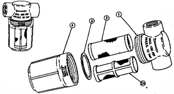 Teejet Series 122 Line Strainer Parts Parts