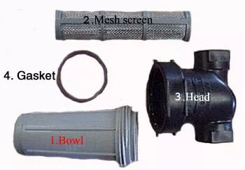 Teejet Series AA124 Line Strainer Parts Parts