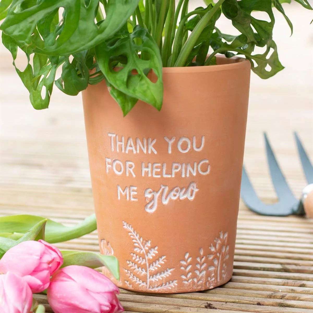 Thank You For Helping Me Grow Plant Pot