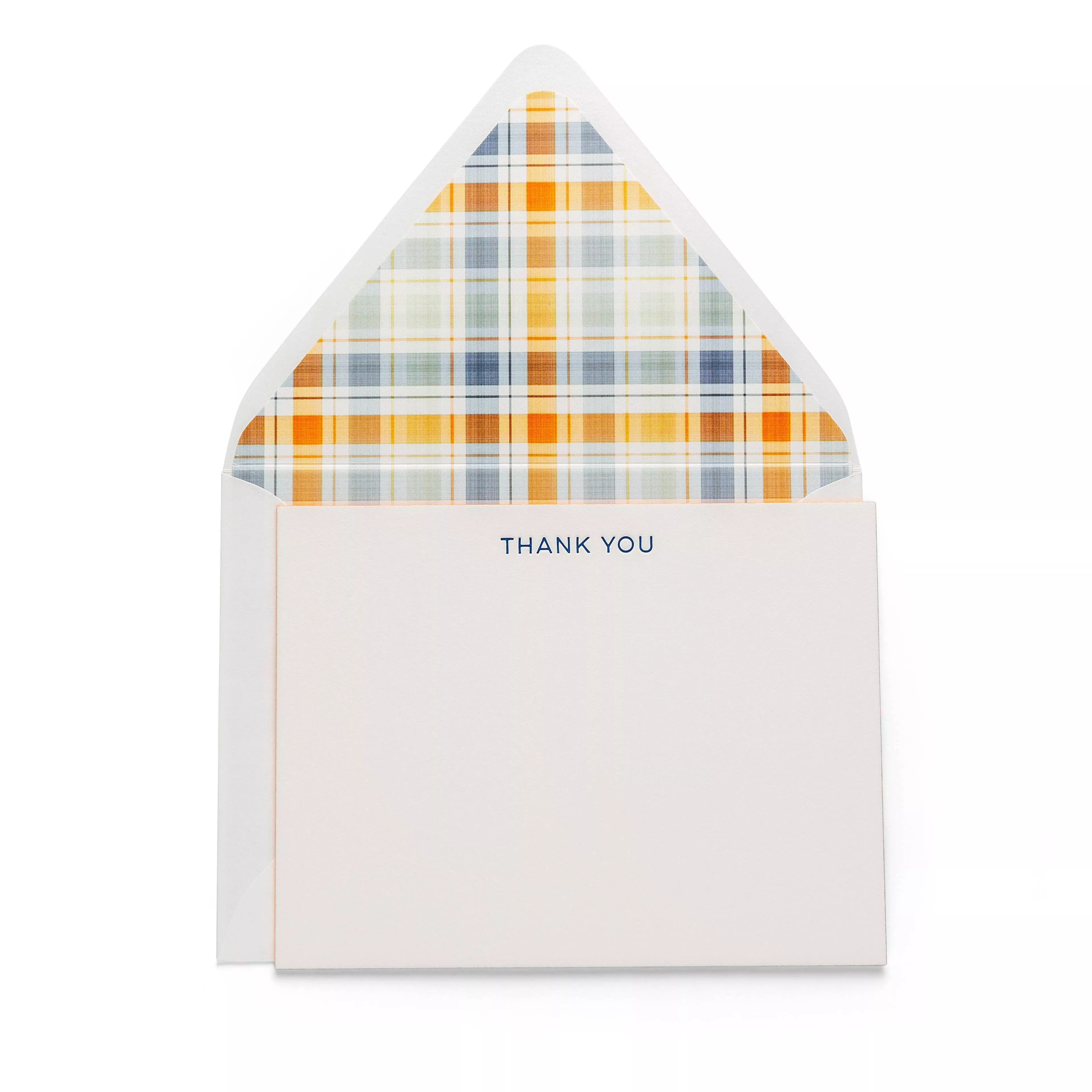 Thank You Plaid | Fancy Pants Letterpress Flat Notecards