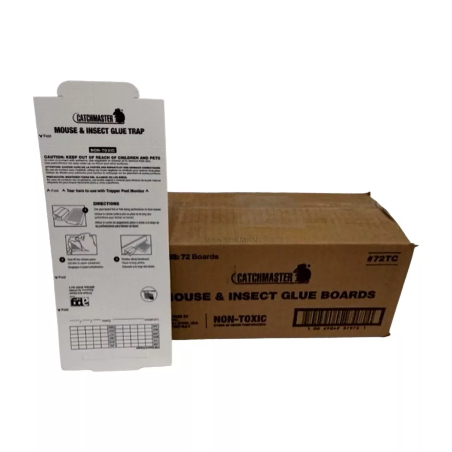 Tin Cat Mouse Glue Boards for Multi-Catch Traps - Case of 72