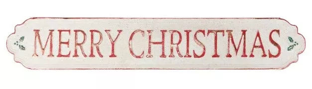 Traditional Merry Christmas Wall Decor