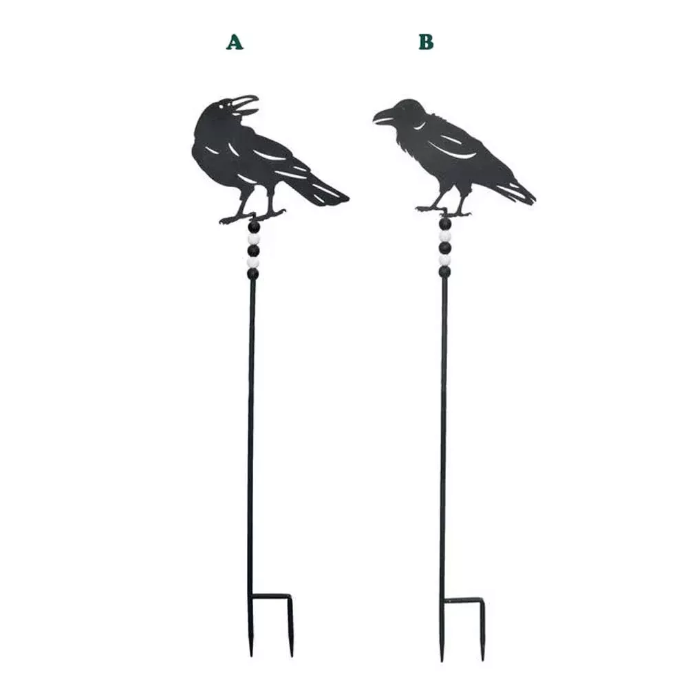 Transpac, Crow Metal Yard Stake, Assorted & Sold Separately