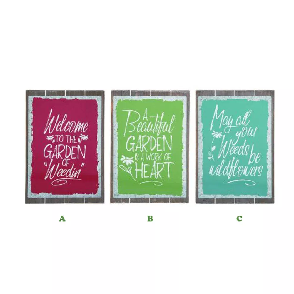 Transpac, Garden Quote Decor, Assorted & Sold Separately