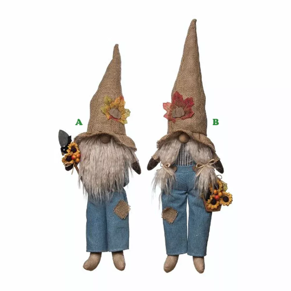 Transpac, Harvest Gnome Sitter Plush w/ Long Legs, Assorted and Sold Separately